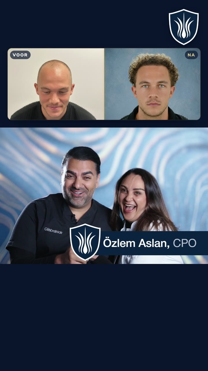 Berkant Dural en Özlem Aslan lachen samen